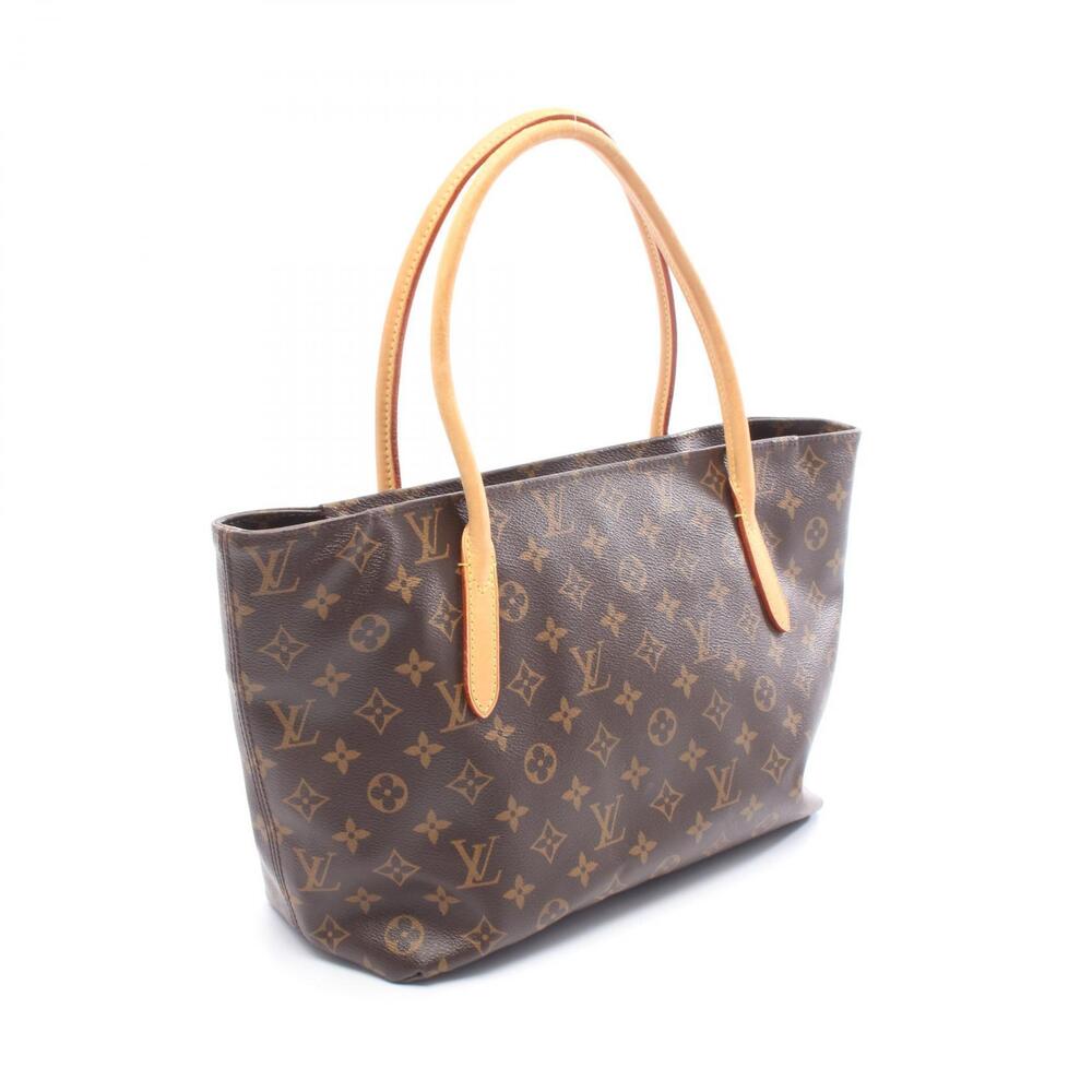Louis Vuitton Raspail Monogram Tote Bag Canvas Leather Brown